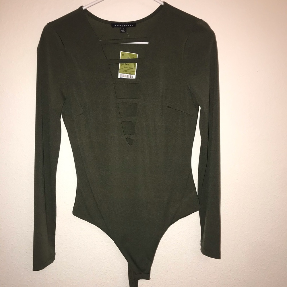 Olive Green Bodysuit